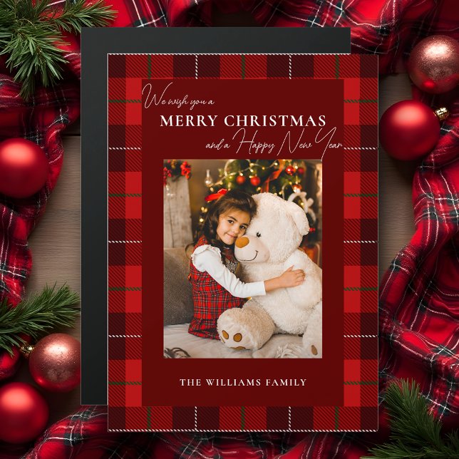 Red Plaid Merry Christmas 1 Photo (Creator Uploaded)