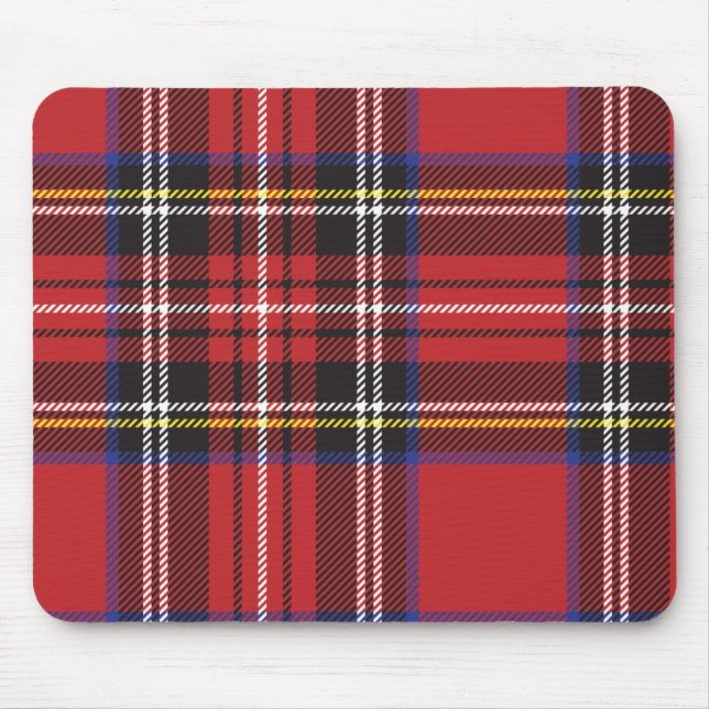 Red Plaid Mousepad (Front)
