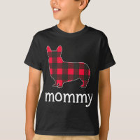 Red Plaid Mummy Corgi Christmas Matching Family Pa