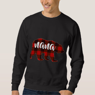 Red Plaid Nana Buffalo Matching Family Grandma Chr Sweatshirt