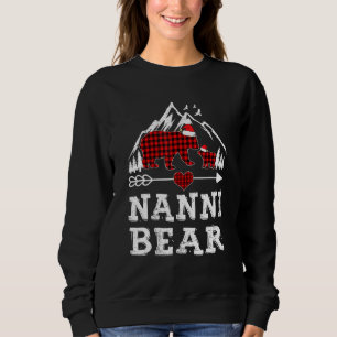 Red Plaid Nanni Bear Matching Pajama Family Sweatshirt