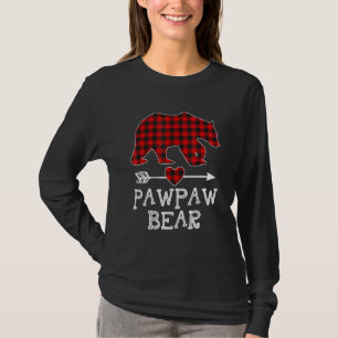 Red Plaid Pawpaw Bear Matching Pajama Family 1 T-Shirt