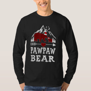 Red Plaid Pawpaw Bear Matching Pajama Family T-Shirt
