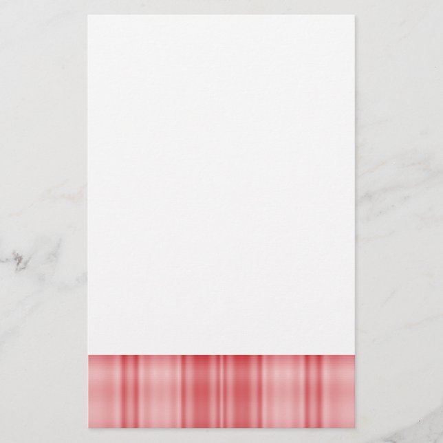 Red Plaid Stationery (Front)