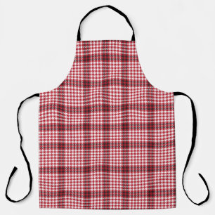 Red plaid tartan seamless pattern apron