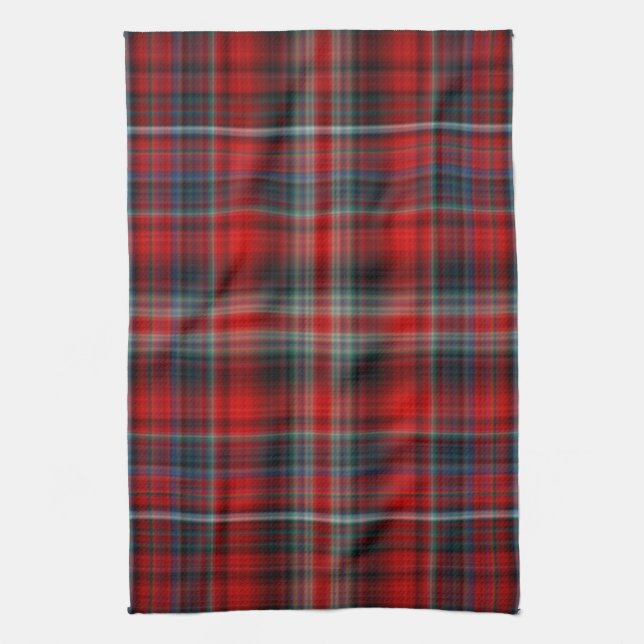 Red Plaid Tea Towel (Vertical)