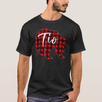 Red Plaid Tio Bear Matching Family Christmas pajam