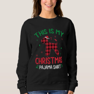 Red Plaid Ugly This Is My Schnauzer Dog Christmas Sweatshirt