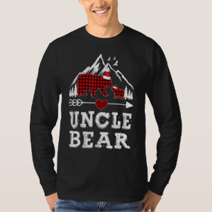 Red Plaid Uncle Bear Matching Pajama Family 1 T-Shirt