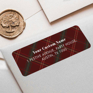 Red Plaid Vintage Heritage Timeless Christmas 