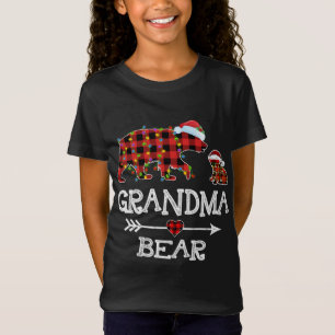 Red Plaid Xmas Matching Family Christmas Grandma B T-Shirt