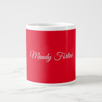 Red Plain Elegant Minimalist Calligraphy