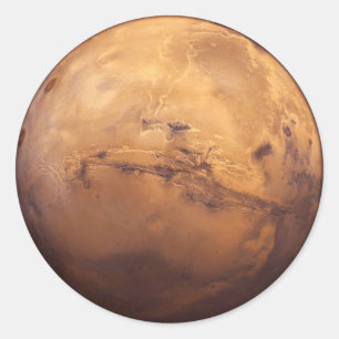 Red Planet Mars Classic Round Sticker