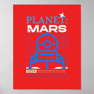 Red planet mars poster