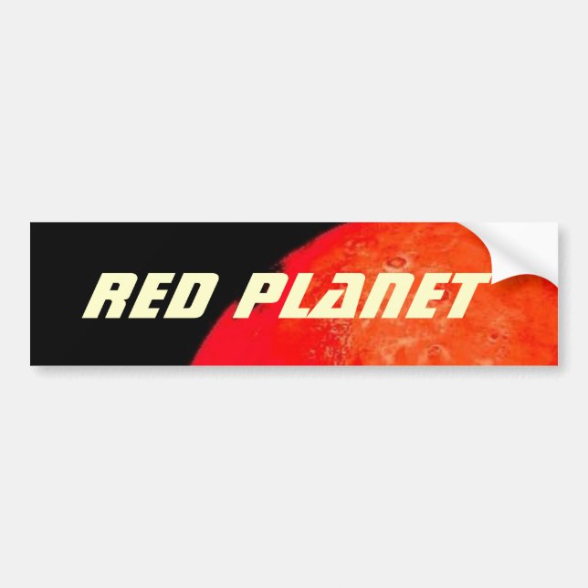 Red Planet Rising Bumper Sticker (Front)