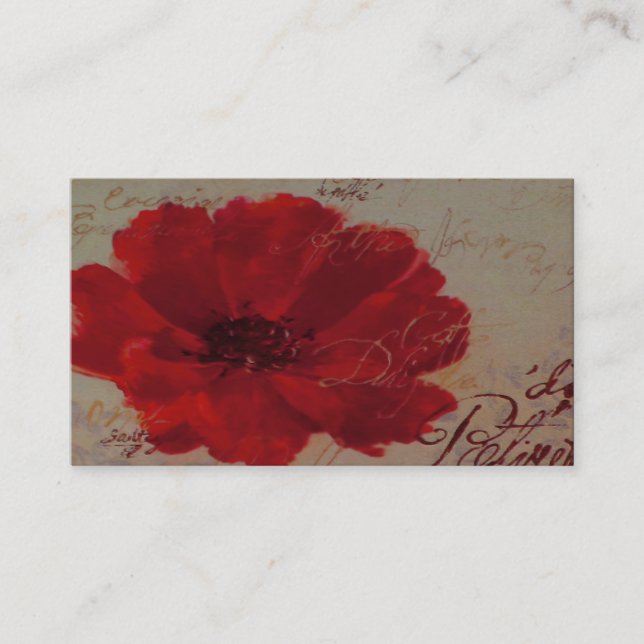 Red Plantes ~ Business Card (Front)