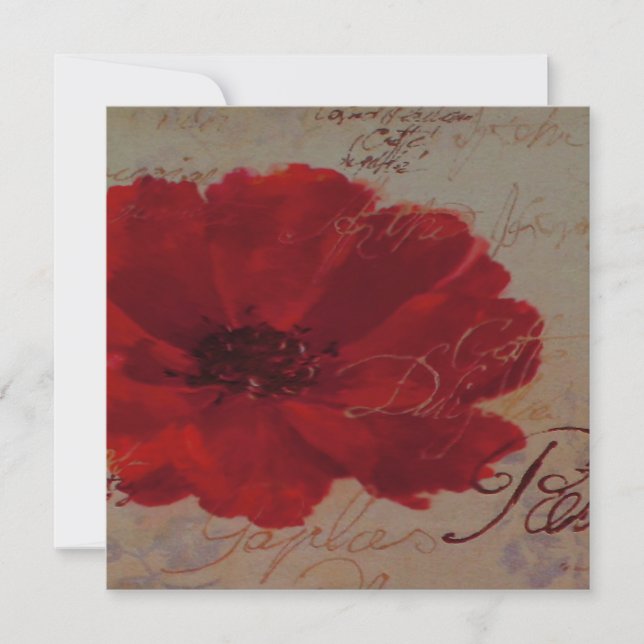 Red Plantes ~ Invitations (Front)