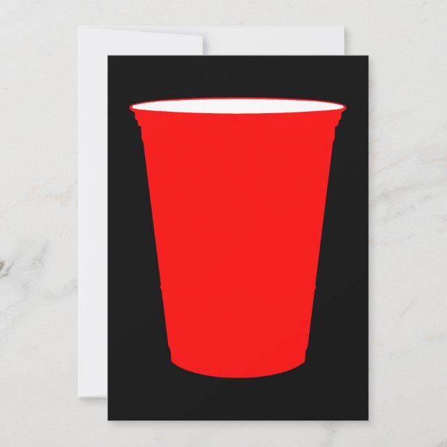 red plastic cup invitation (Front)