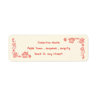 Red Playful Hand Drawn Doodle Whimsical Christmas