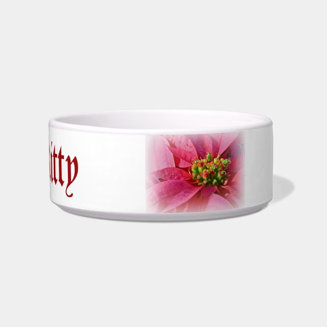 Red Poinsettia - Christmas Bowl (Front)