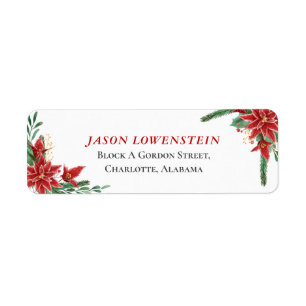 Red Poinsettia Christmas Wedding