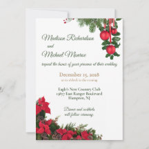 Red Poinsettia Wedding