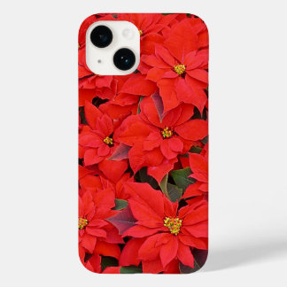 Red Poinsettias I Christmas Holiday Floral Photo Case-Mate iPhone 14 Case