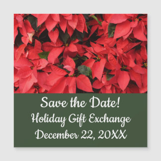 Red Poinsettias II Christmas Holiday Floral