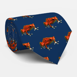 Red Poison Dart Frog Neck Tie