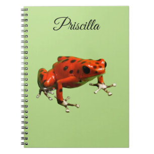 Red Poison Dart Frog Notebook