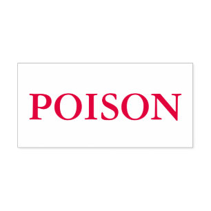 Red Poison Self-inking Stamp