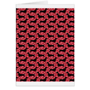 Red Polka Dachshunds