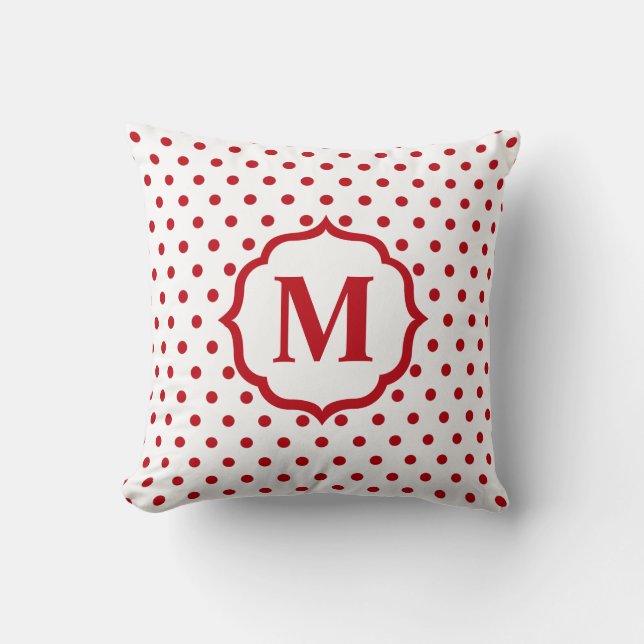 Red Polka Dot Cushion (Front)