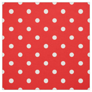 Red polka dot fabric