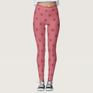 Red Polka Dot Leggings