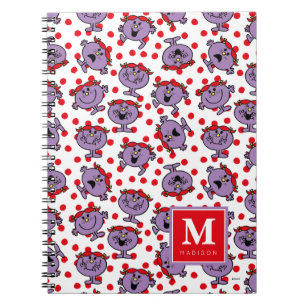 Red Polka Dot Pattern   Add Your Name Spiral Notebook