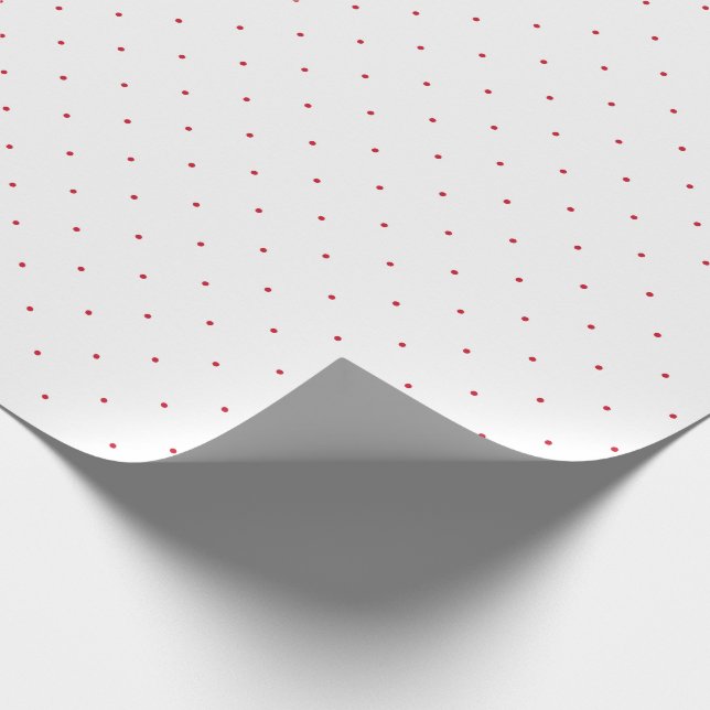 Red Polka Dot Wrapping Paper (Corner)