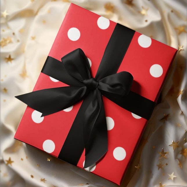 Red Polka Dot Wrapping Paper (Creator Uploaded)