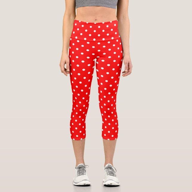 Red Polka Dots Capris (Front)