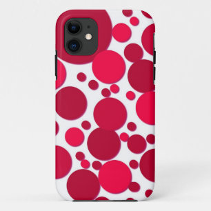 red polka dots iPhone 11 case