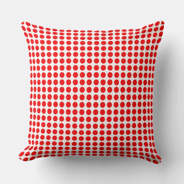 Red Polka Dots Cushion (Front)