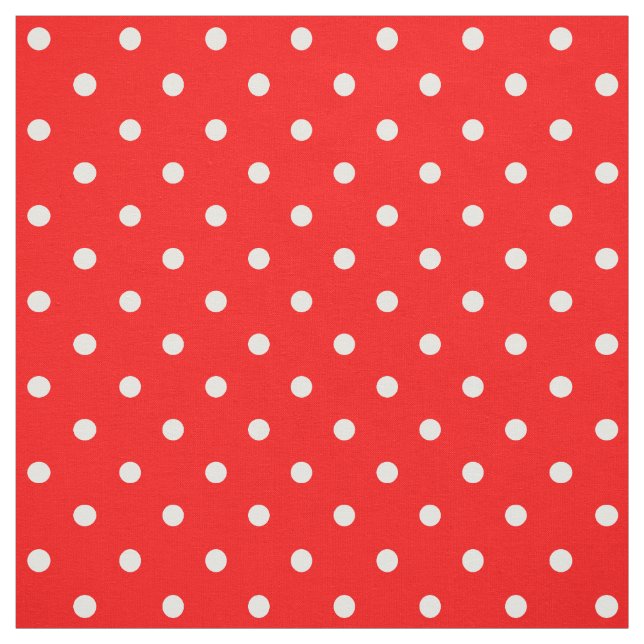 Red Polka Dots Fabric (Swatch)