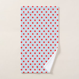 Red Polka Dots Hand Towel