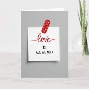 Red Polka Dots Love Note Card
