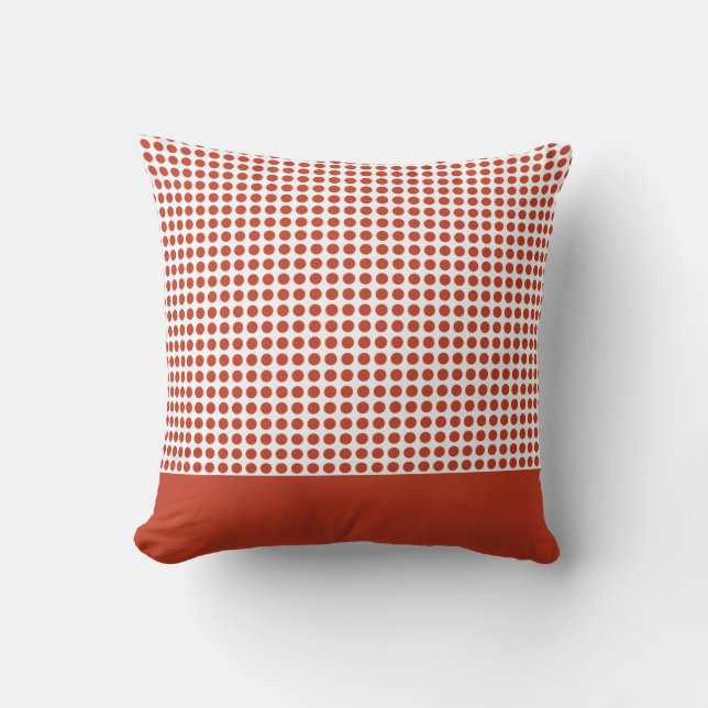 Red Polka Dots Pattern Cushion (Front)
