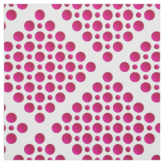 Red polka dots pattern fabric (Swatch)