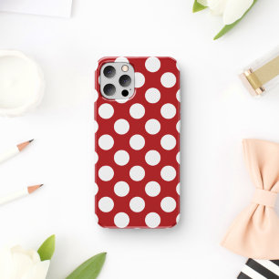 Red Polka Dots, Polka Dot Pattern, Dots, Dotted Case-Mate iPhone Case