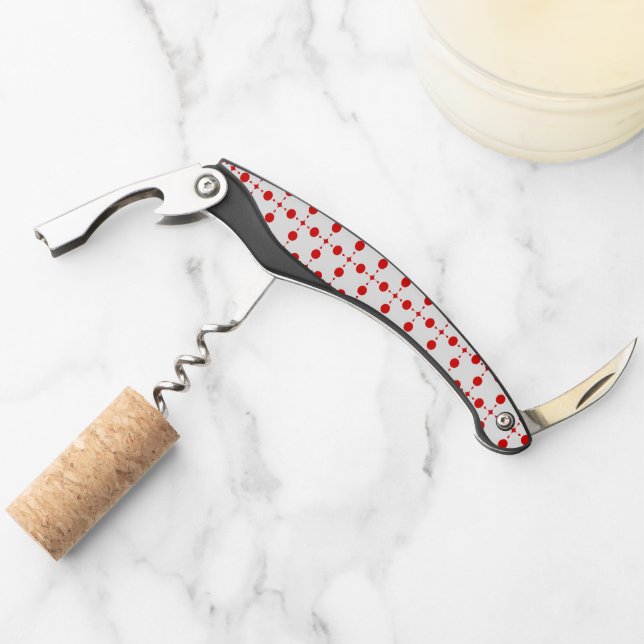 Red Polka Dots, Polka Dot Pattern, Dots, Dotted Corkscrew (Front)