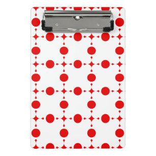 Red Polka Dots, Polka Dot Pattern, Dots, Dotted Mini Clipboard