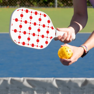Red Polka Dots, Polka Dot Pattern, Dots, Dotted Pickleball Paddle